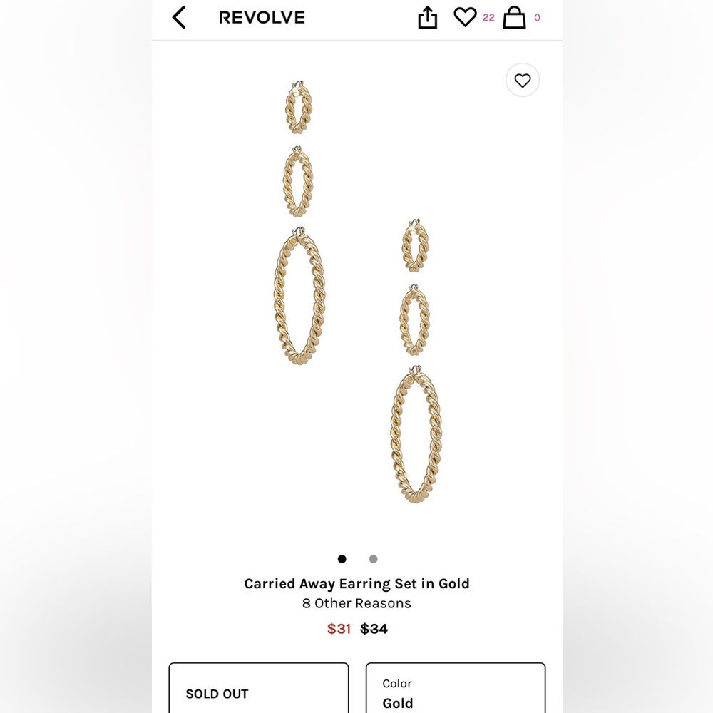 REVOLVE | Set of TWO Earrings